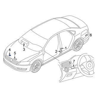 Volkswagen OE - A/C System Information Label