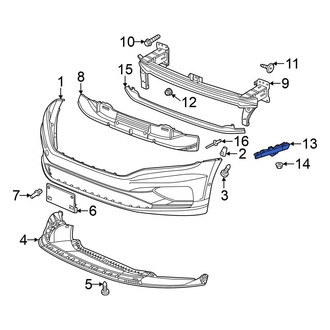Volkswagen OE - Front Right Bumper Guide Bracket
