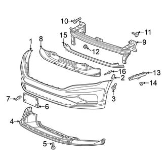 Volkswagen OE - Front Bumper - Bumper & Components (Cover and Trim)