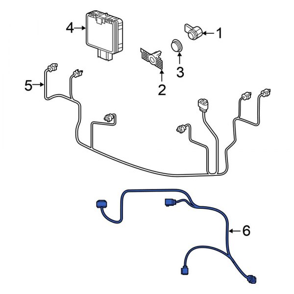 Parking Aid System Wiring Harness