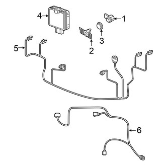 Volkswagen OE - Front Bumper - Bumper & Components (Electrical Components)