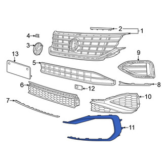 Volkswagen OE - Front Left Lower Fog Light Trim