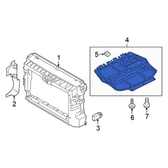 Volkswagen OE - Front Radiator Support Splash Shield