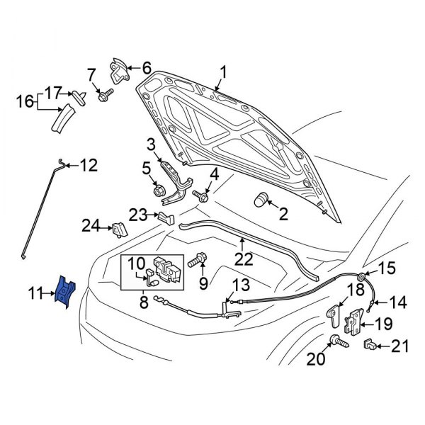 Hood Latch Support