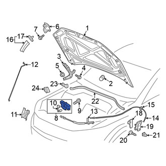 Volkswagen OE - Front Hood Latch