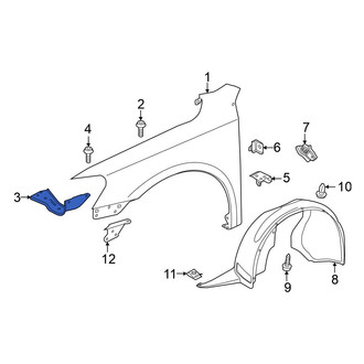 Volkswagen OE - Front Right Fender Bracket