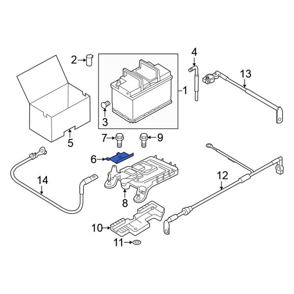 Battery Hold Down Clamp