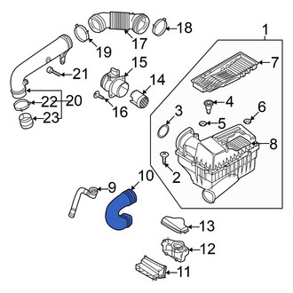 Volkswagen OE - Engine Air Intake Hose