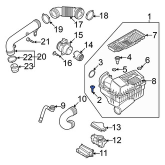 Volkswagen OE - Air Filter Housing Bolt