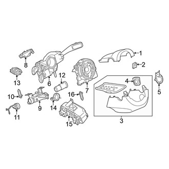 Volkswagen OE - Steering Column - Shroud, Switches & Levers