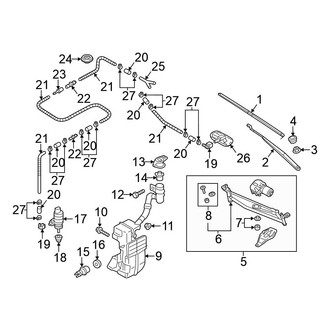 Volkswagen OE - Windshield - Wiper & Washer Components (R-Line / S / SE / SEL)