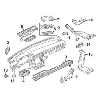 Volkswagen OE - Instrument Panel - Ducts (R-Line / S / SE)