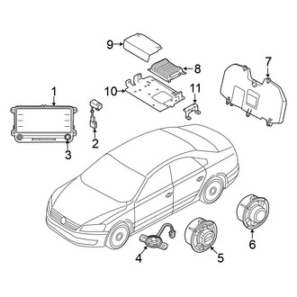 Volkswagen OE - Instrument Panel - Sound System (R-Line / SEL)