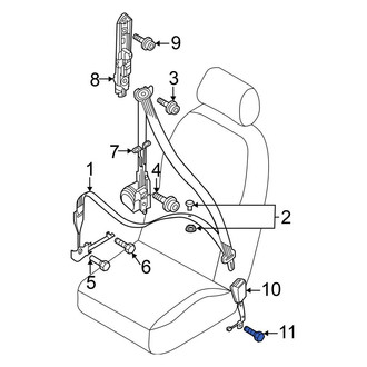 Volkswagen OE - Rear Seat Belt Receptacle Bolt