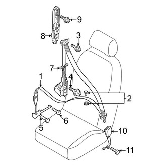 Volkswagen OE - Restraint Systems - Front Seat Belts