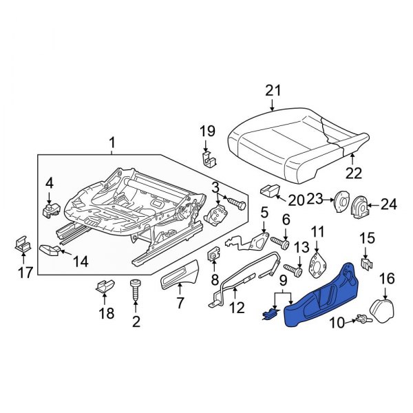 Seat Frame Trim Panel