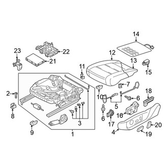 Volkswagen OE - Seats & Tracks - Driver Seat Components (Power Seat, Seat Cushion), (R-Line / SE)