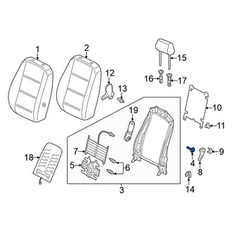 Volkswagen OE - Front Left Seat Back Frame Bolt