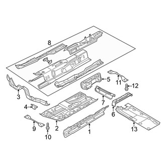 Volkswagen OE - Pillars, Rocker & Floor - Floor & Rails