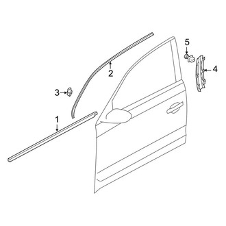 Volkswagen OE - Front Door - Exterior Trim