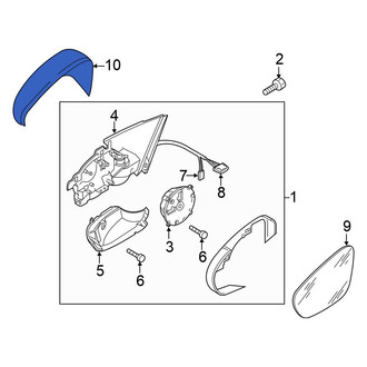 Volkswagen OE - Front Right Door Mirror Cover