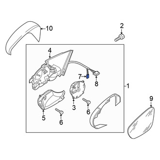 Volkswagen OE - Door Mirror Wiring Harness Connector