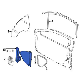 Volkswagen OE - Front Left Window Regulator