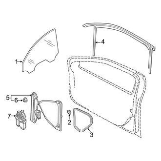 Volkswagen OE - Front Door - Glass & Hardware