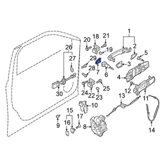 Volkswagen OE - Front Left Exterior Door Handle Cover