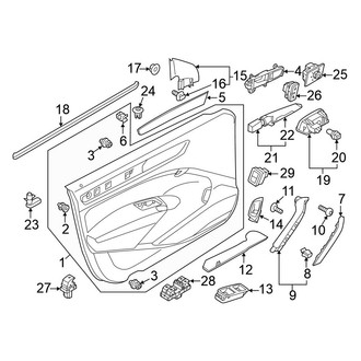 Volkswagen OE - Front Door - Interior Trim