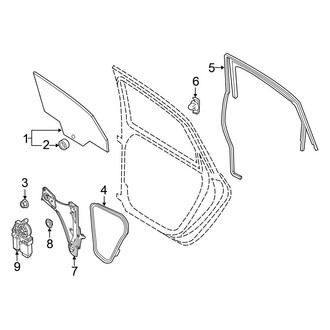 Volkswagen OE - Rear Door - Glass & Hardware