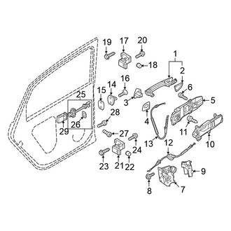 Volkswagen OE - Rear Door - Lock & Hardware