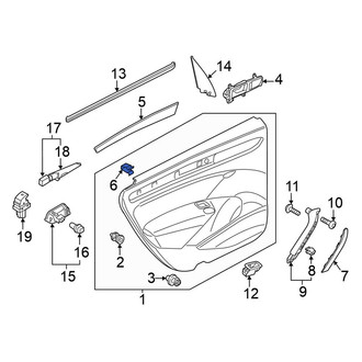 Volkswagen OE - Front Inner Interior Door Handle Clip