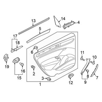 Volkswagen OE - Rear Door - Interior Trim