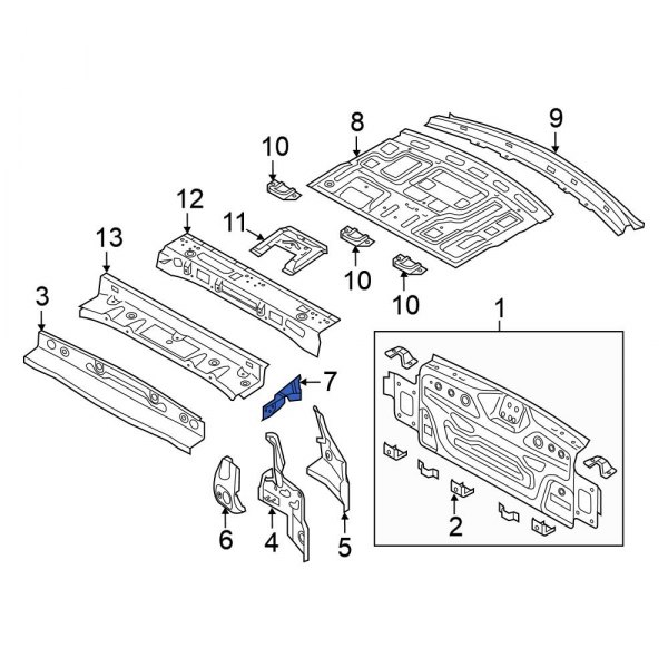 Rear Body Panel Filler Panel