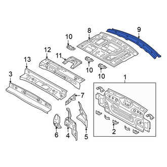 Volkswagen OE - Rear Quarter Panel Gutter