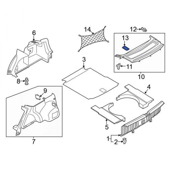 Child Restraint Anchor Plate Cap