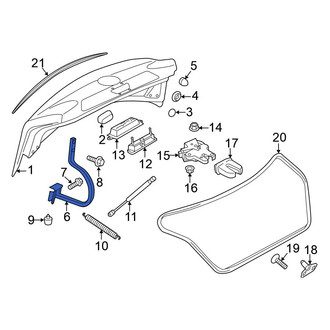 Volkswagen OE - Rear Right Deck Lid Hinge