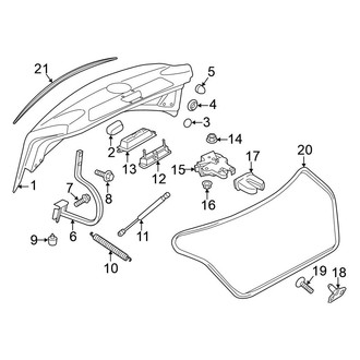 Volkswagen OE - Trunk Lid - Lid & Components