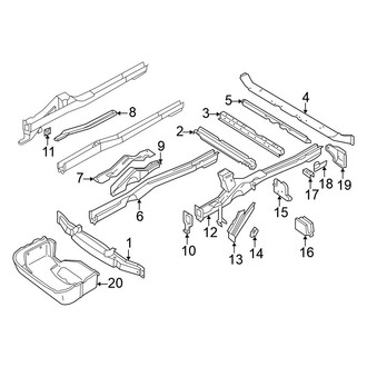 Volkswagen OE - Frame Components (Front Section)