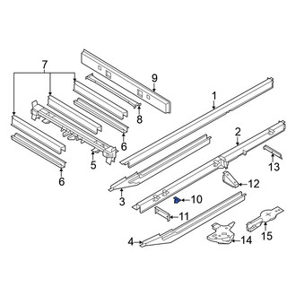 Volkswagen OE - Front Frame Side Member Crossmember Bracket