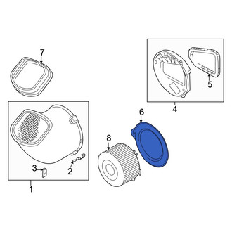 Volkswagen OE - Cabin Air Filter Bracket