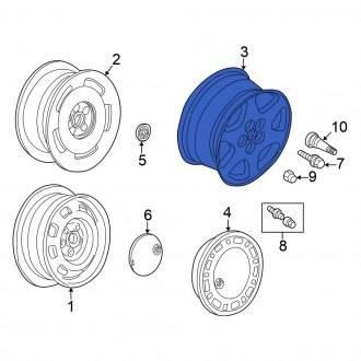 Volkswagen Eurovan Replacement Factory Wheels & Rims - CARiD.com