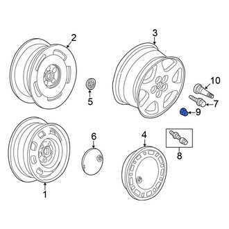 Volkswagen OE - Wheel Lug Bolt Cap