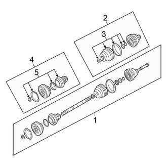 Volkswagen OE - Front Suspension - Axle Shaft & Joints (GLS / MV)