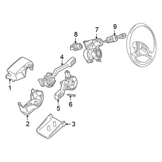 Volkswagen OE - Steering Column - Shroud, Switches & Levers