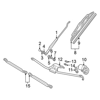 Volkswagen OE - Windshield - Wiper Components (GLS / MV)