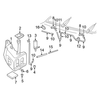 Volkswagen OE - Windshield - Washer Components
