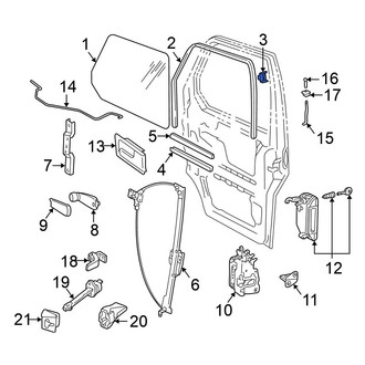 Volkswagen OE - Front Door Window Glass Surround Channel Bracket