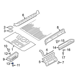 Volkswagen OE - Lower Running Board Step Pad Clip